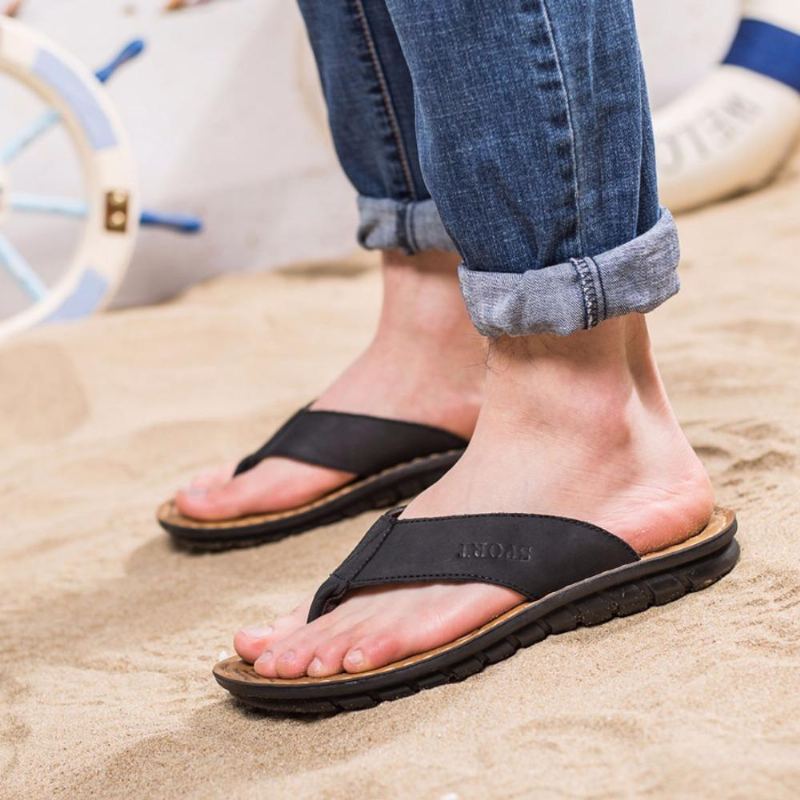 Flip Flops För Mode Av Koläder