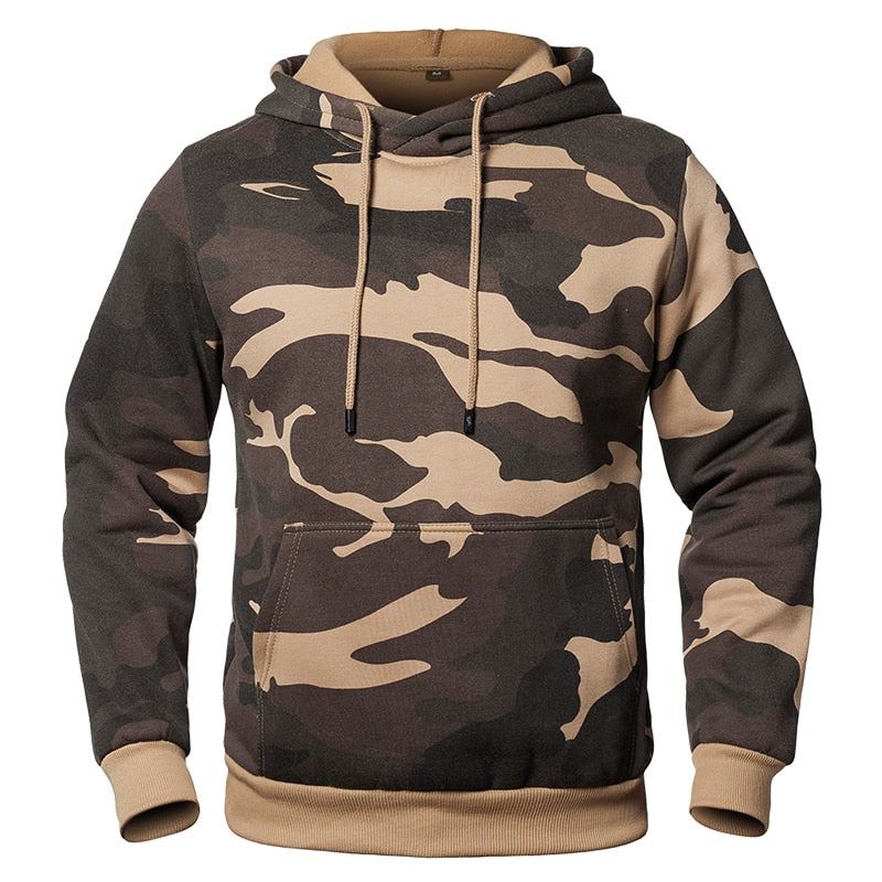 Camouflage Military Fleece Hoodie