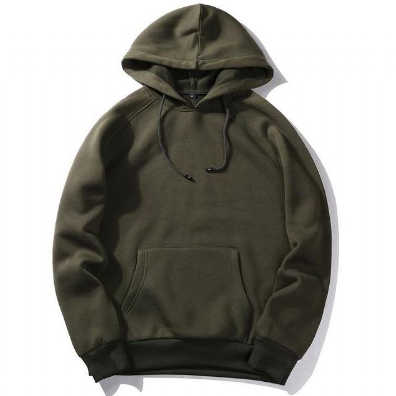 Casual Solid Hoodie