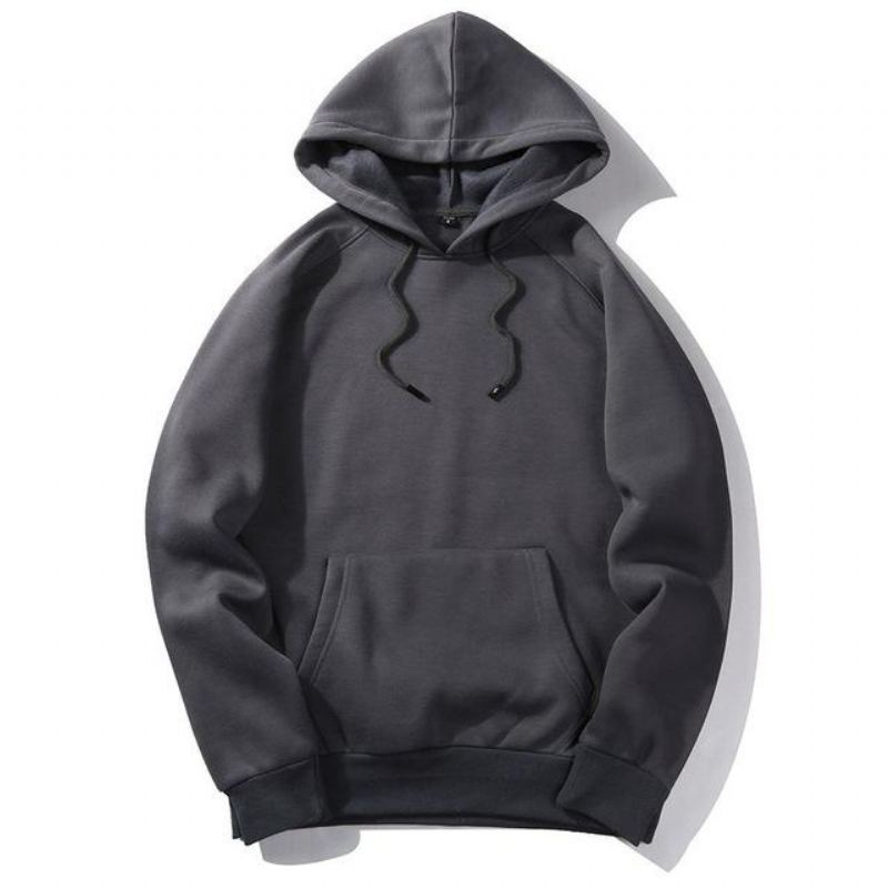 Casual Solid Hoodie