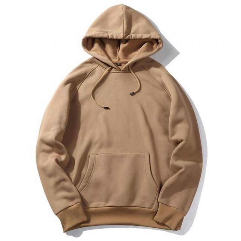 Casual Solid Hoodie