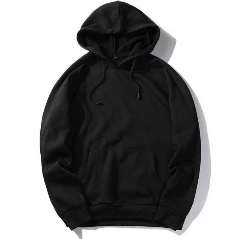 Casual Solid Hoodie