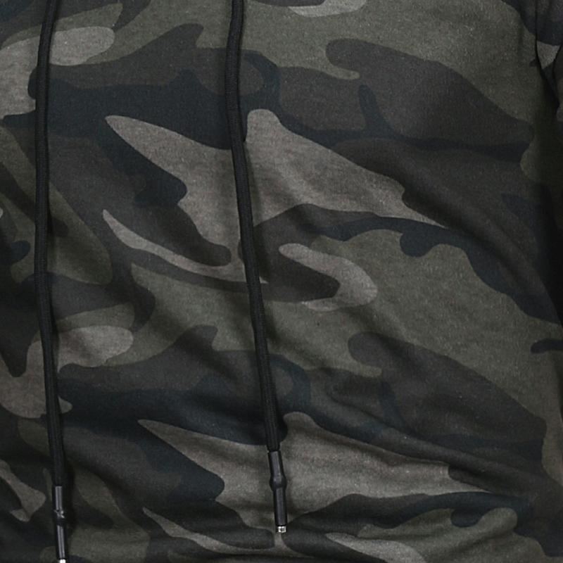 Hooded Camouflage Sweatshirt För Män