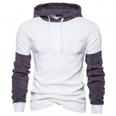 Patchwork Casual Streetwear Hoodie