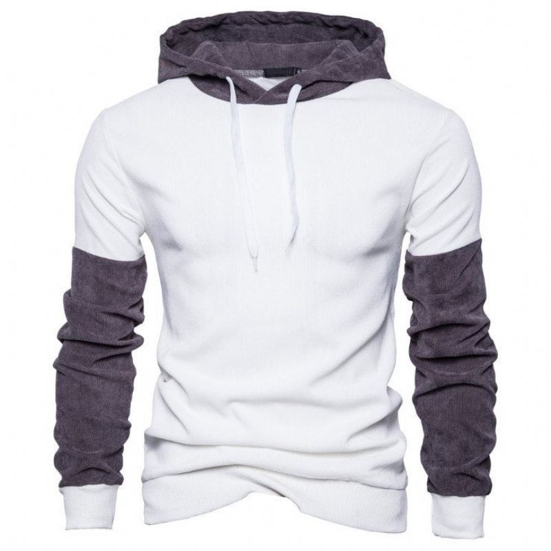 Patchwork Casual Streetwear Hoodie