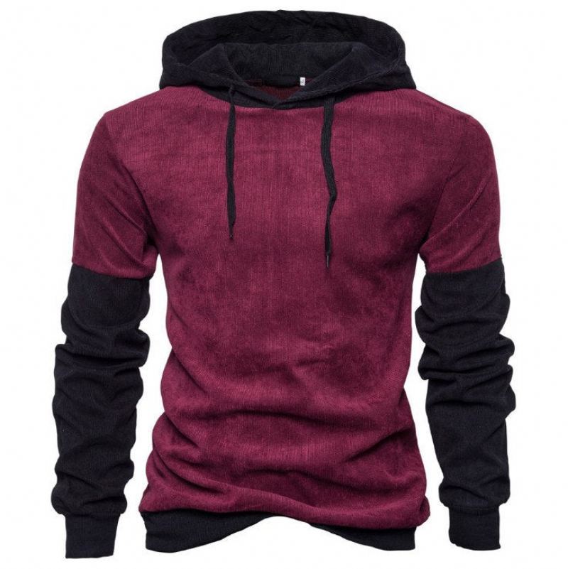 Patchwork Casual Streetwear Hoodie