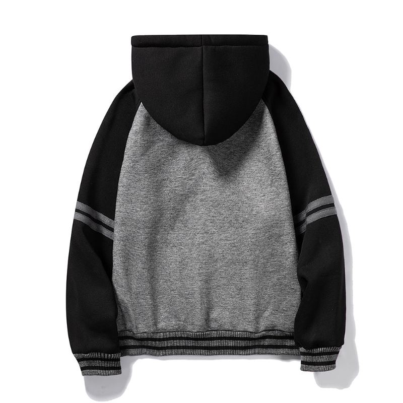 Tjock Pure Color Velvet Fabrics Hoodie