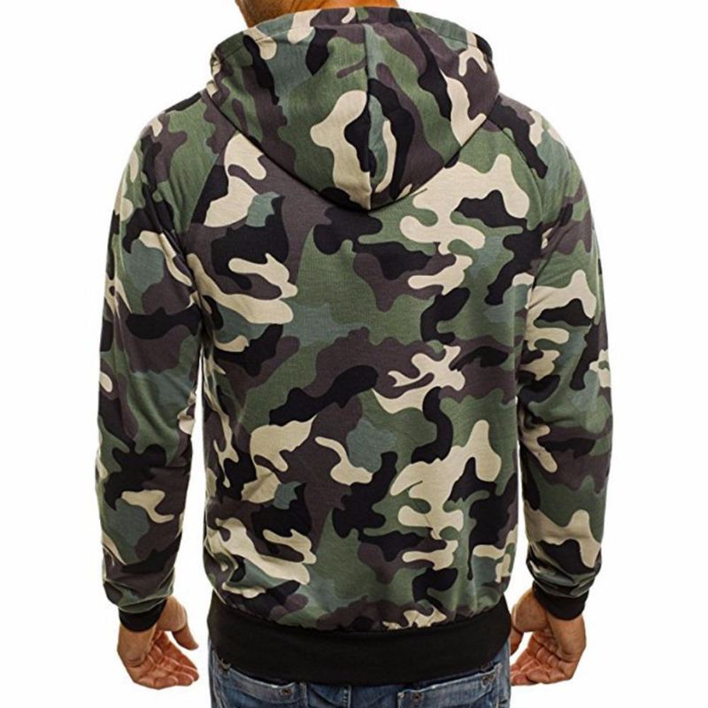 Vinter Causal Camo Hoodies