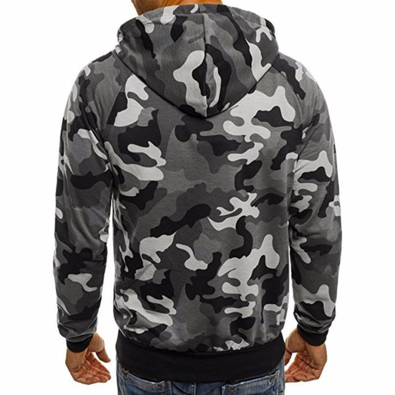 Vinter Causal Camo Hoodies