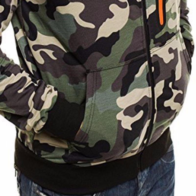 Vinter Causal Camo Hoodies