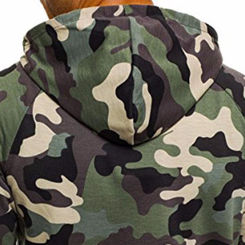 Vinter Causal Camo Hoodies