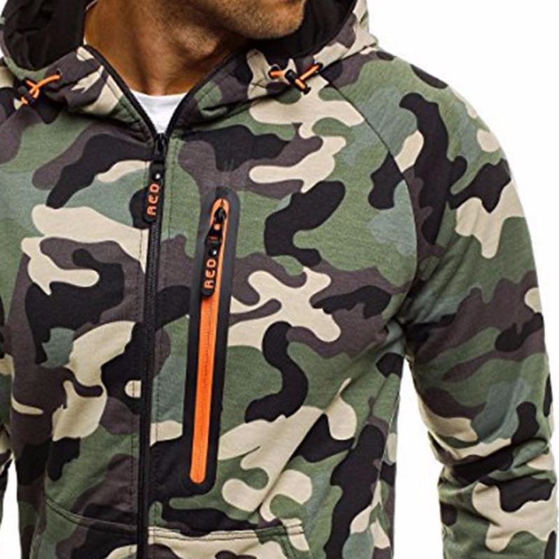 Vinter Causal Camo Hoodies