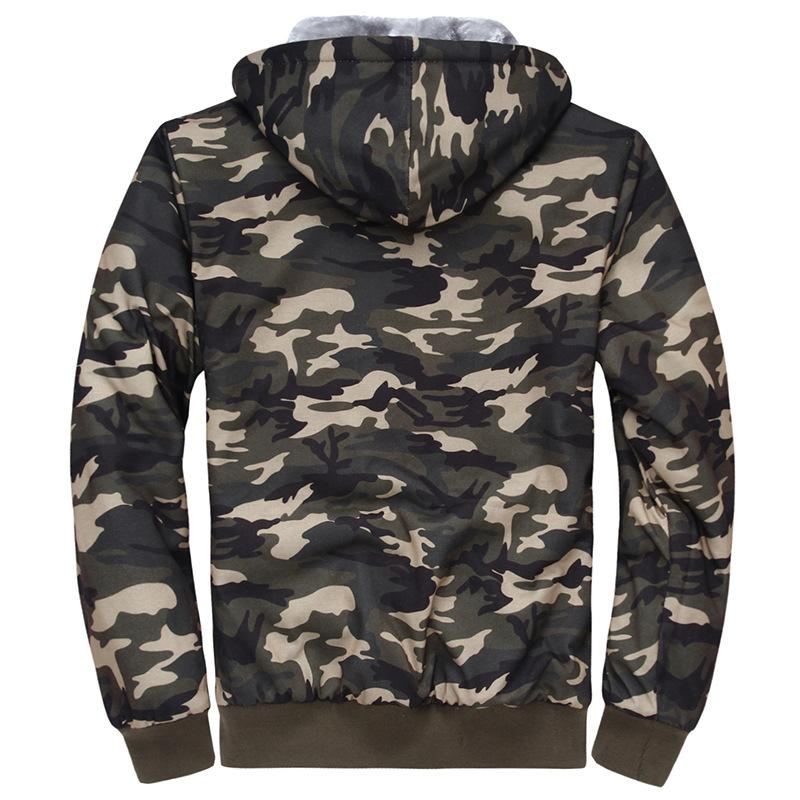 Vinter Tjock Camo Hoodie I Fleece