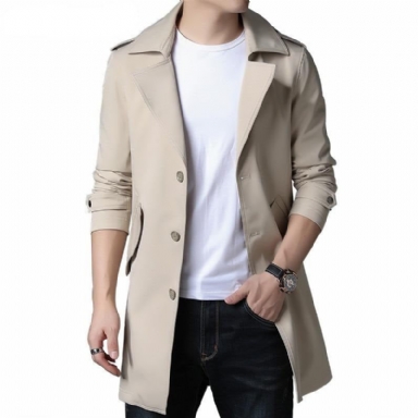 Business Trench Windbreaker Overcoat