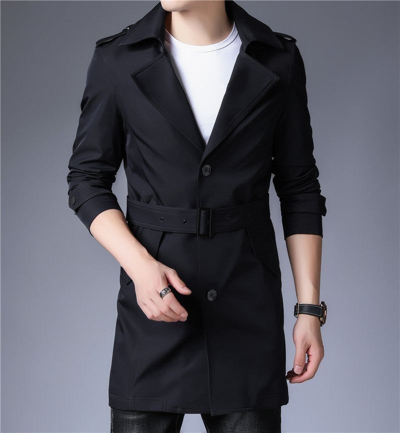 Business Trench Windbreaker Overcoat