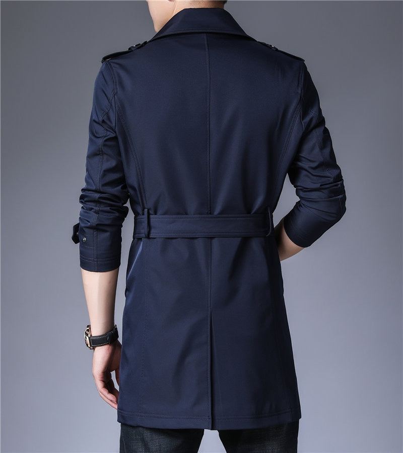 Business Trench Windbreaker Overcoat