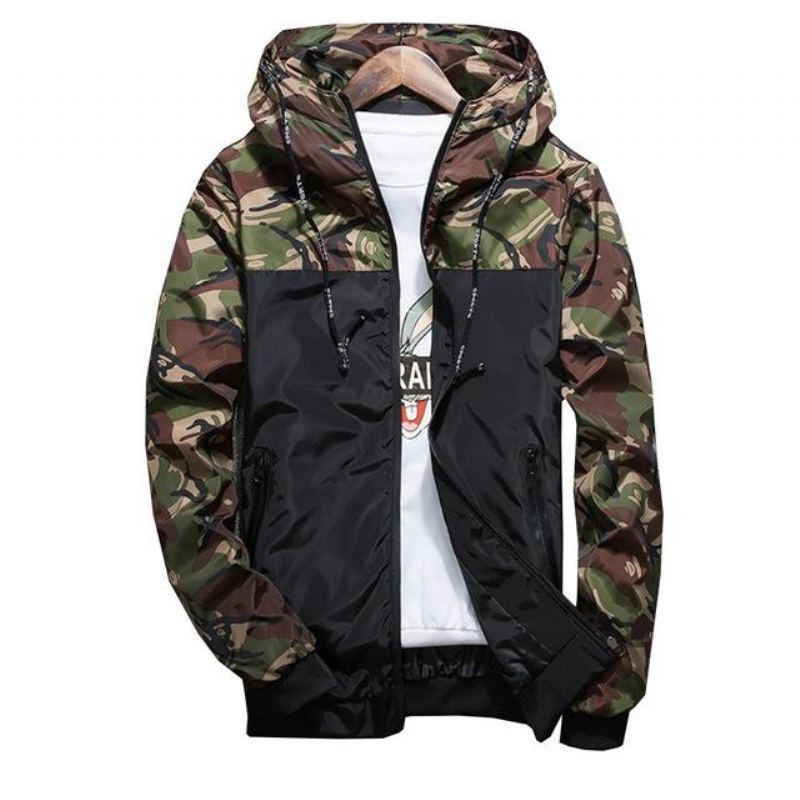 Camouflage Spring Tunn Man Camo Jacka