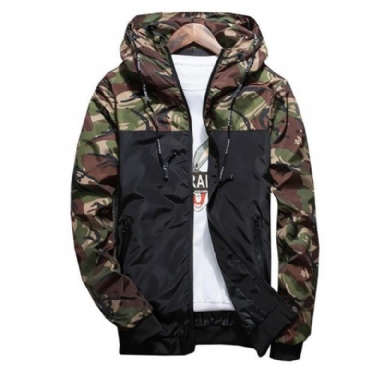 Camouflage Spring Tunn Man Camo Jacka