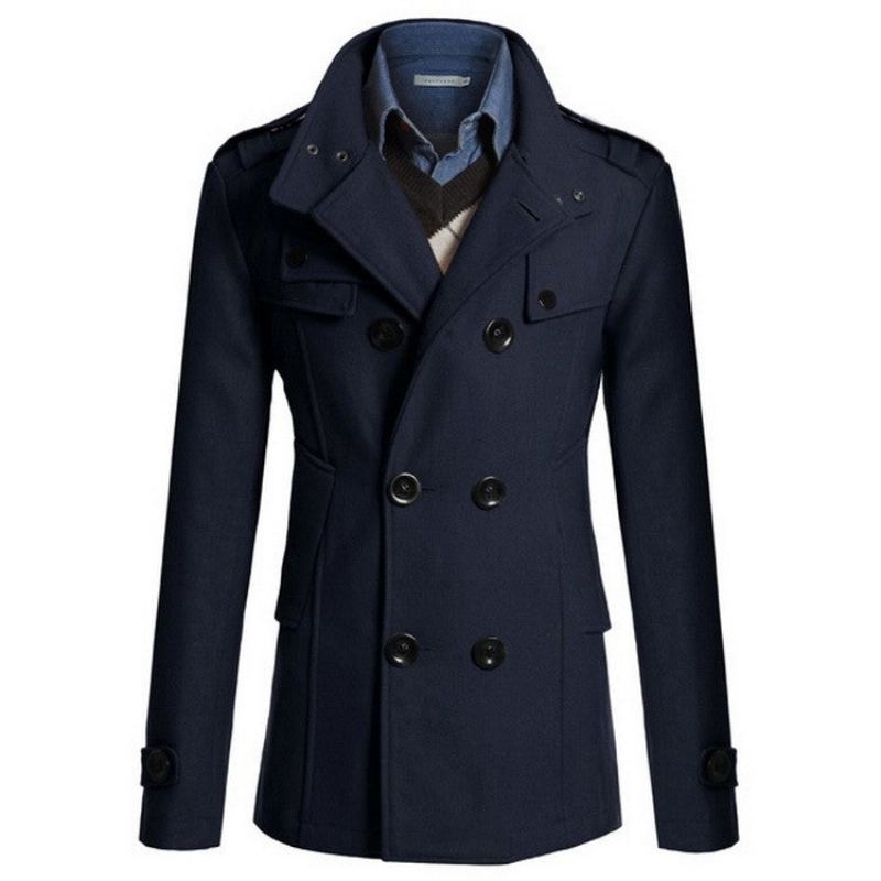 Gentlemen Wool Style Peacoat