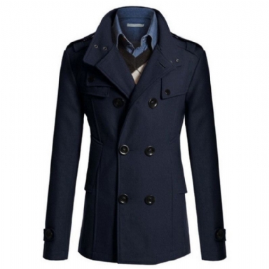 Gentlemen Wool Style Peacoat