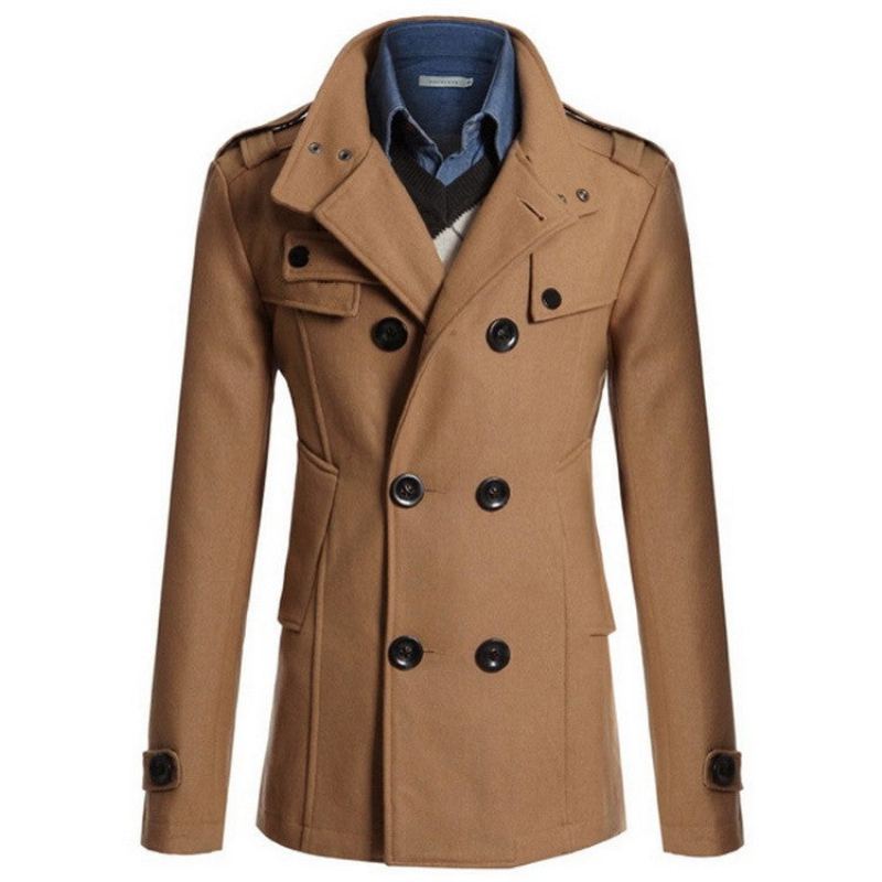 Gentlemen Wool Style Peacoat