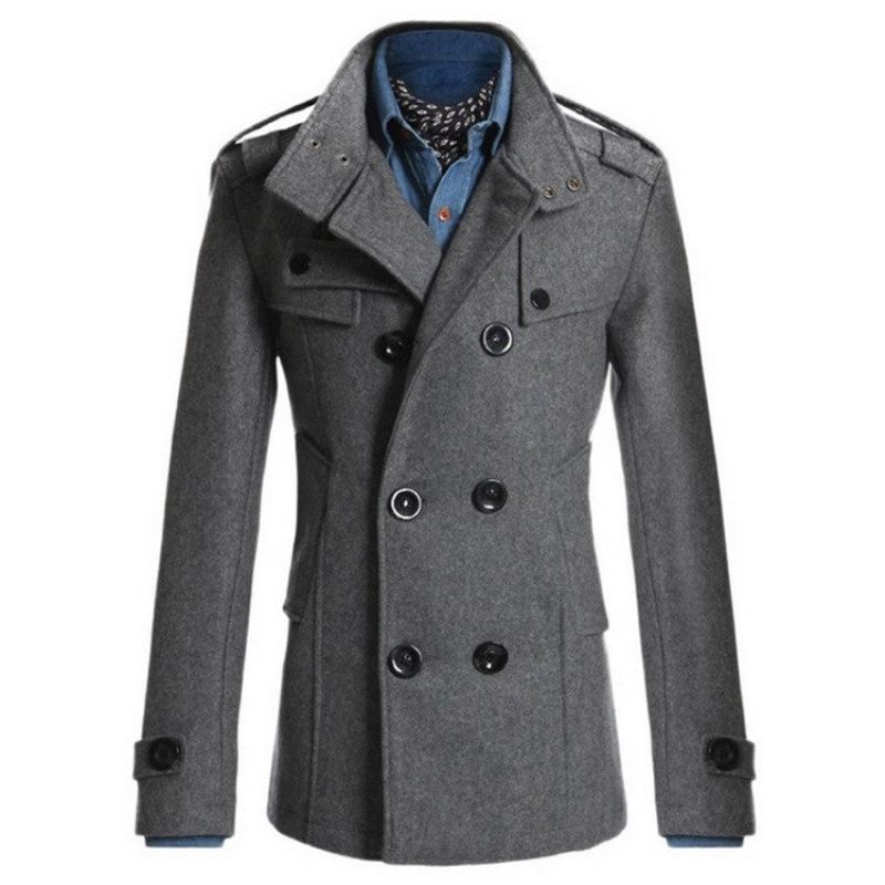 Gentlemen Wool Style Peacoat