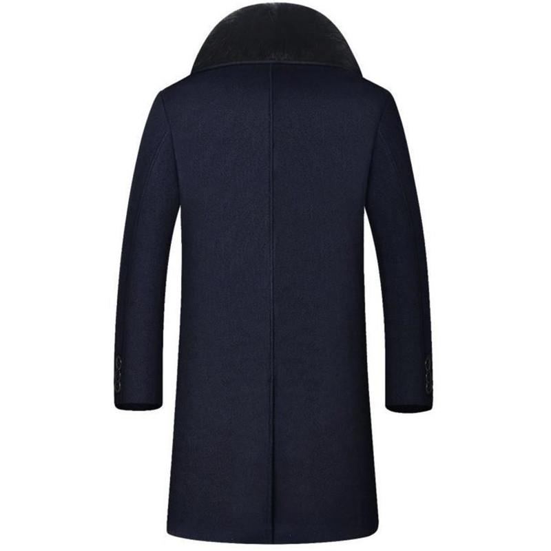 High-end Business Warm Velvet Overcoat För Män