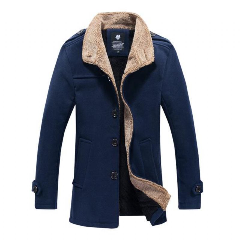 Lammull Stativ Krage Peacoat