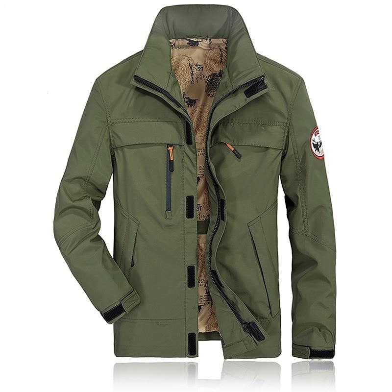 Militära Män Bomber Coat