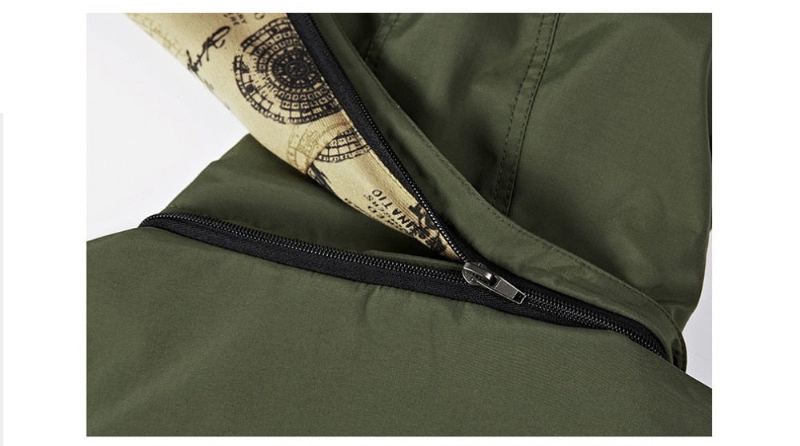 Militära Män Bomber Coat