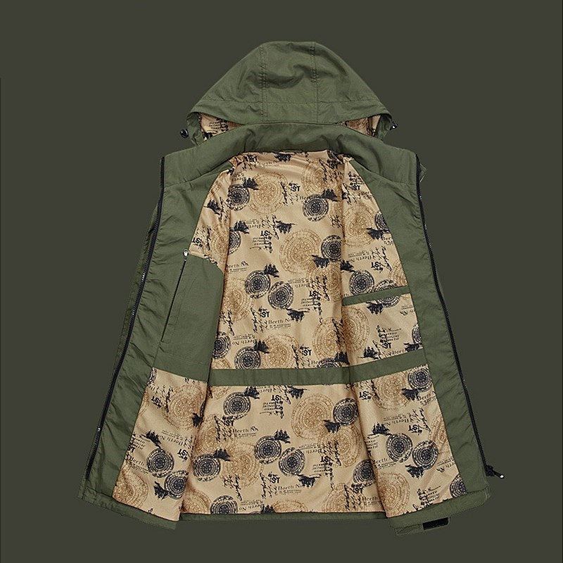 Militära Män Bomber Coat