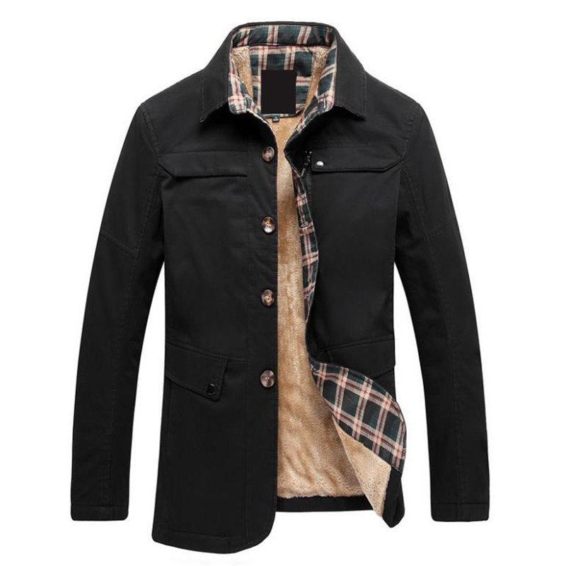 Solid Business Cotton Coat