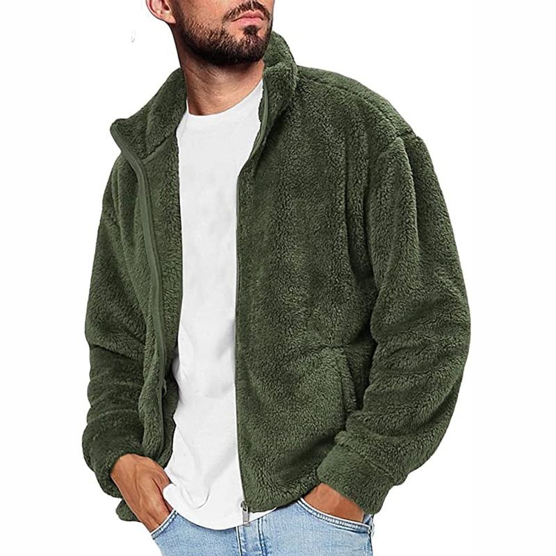 Tjock Varm Fleece Fuzzy Sherpajacka