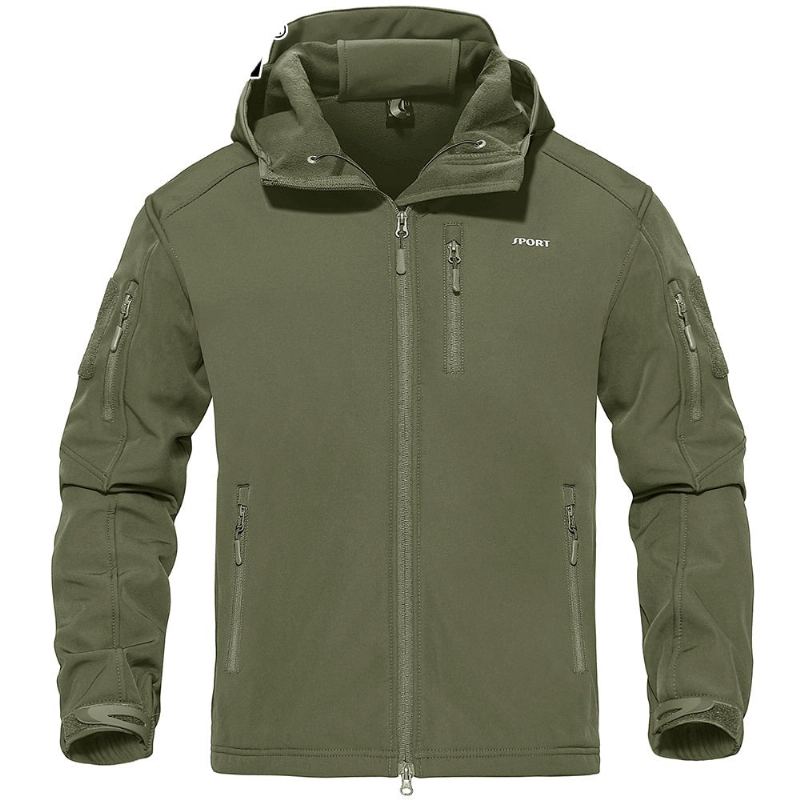 Vattentät Fleece Tactical Military Outdoor Jacka