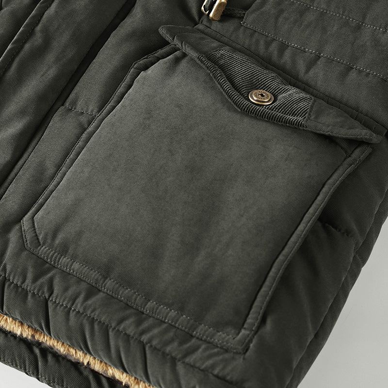 Windbreaker Hane Multi-pocket Parka