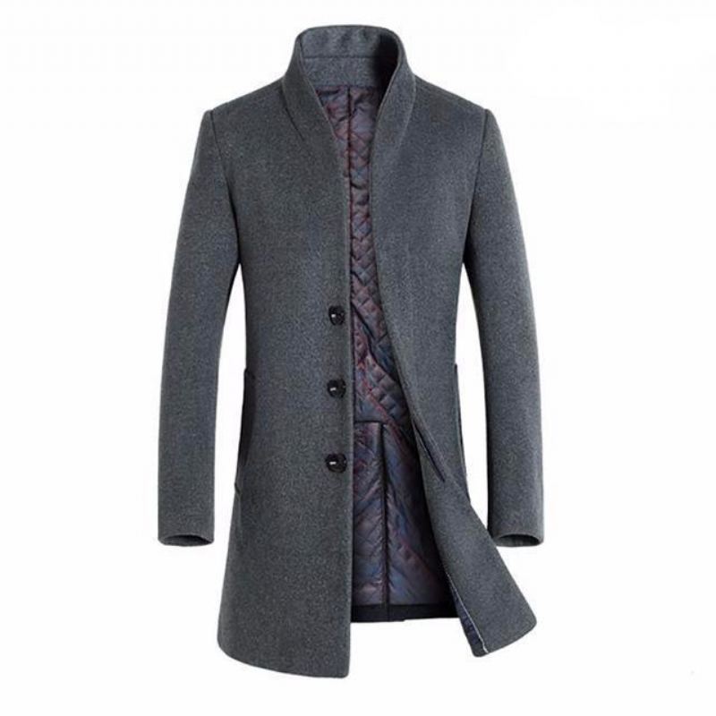 Winter Woolen Long Peacoat