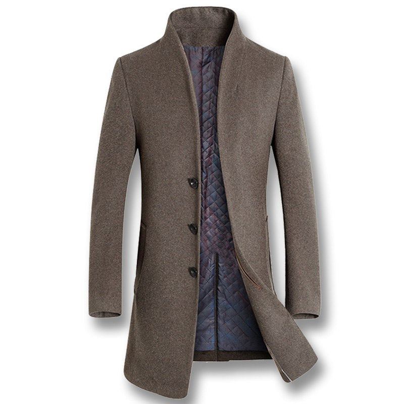 Winter Woolen Long Peacoat