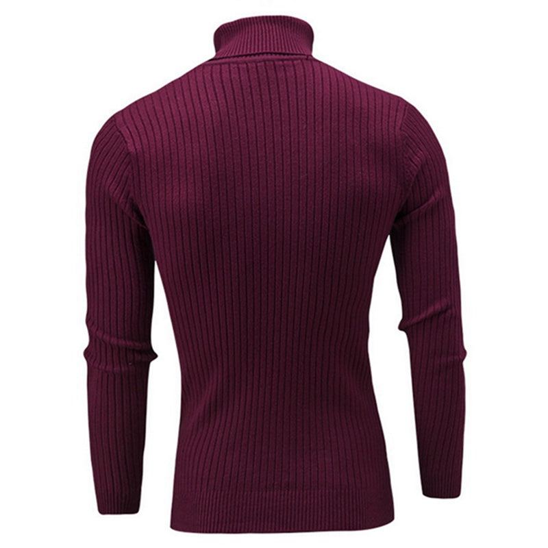 Solid Casual Tröja Med Turtleneck