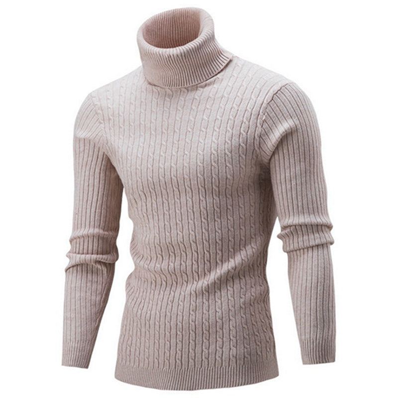 Solid Casual Tröja Med Turtleneck