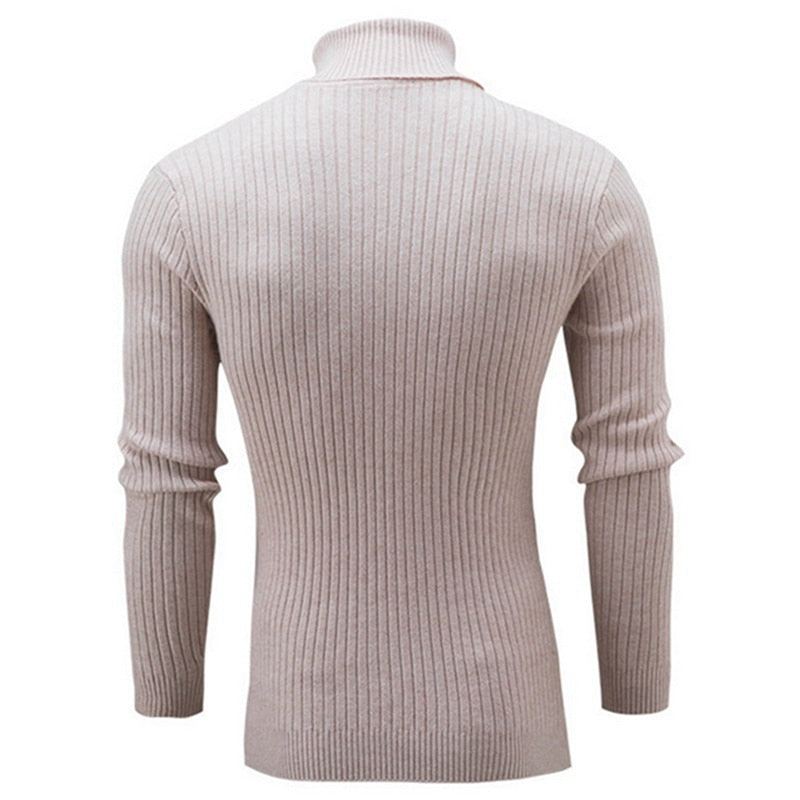 Solid Casual Tröja Med Turtleneck