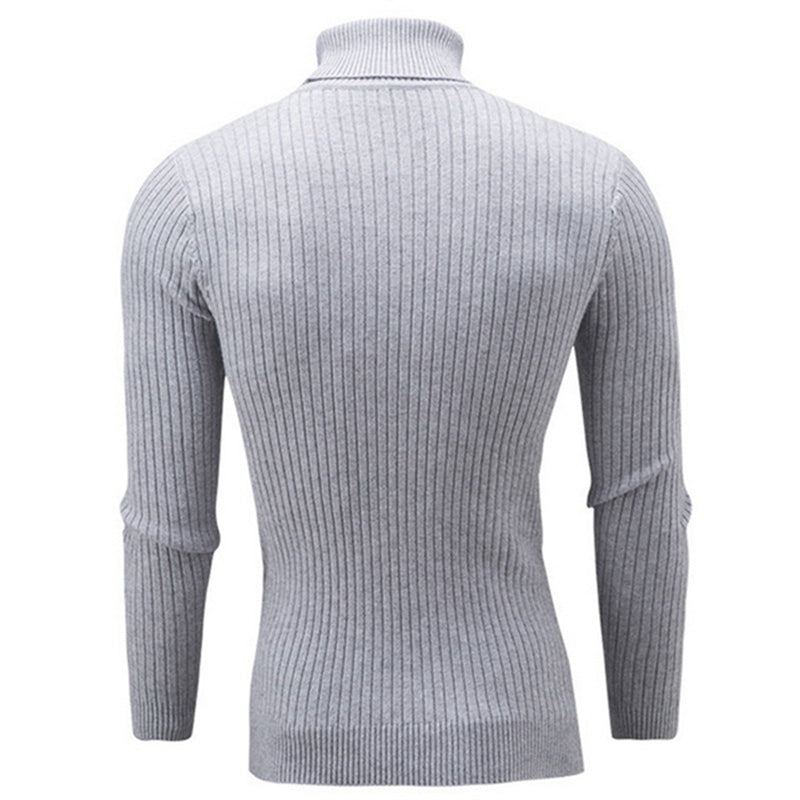 Solid Casual Tröja Med Turtleneck