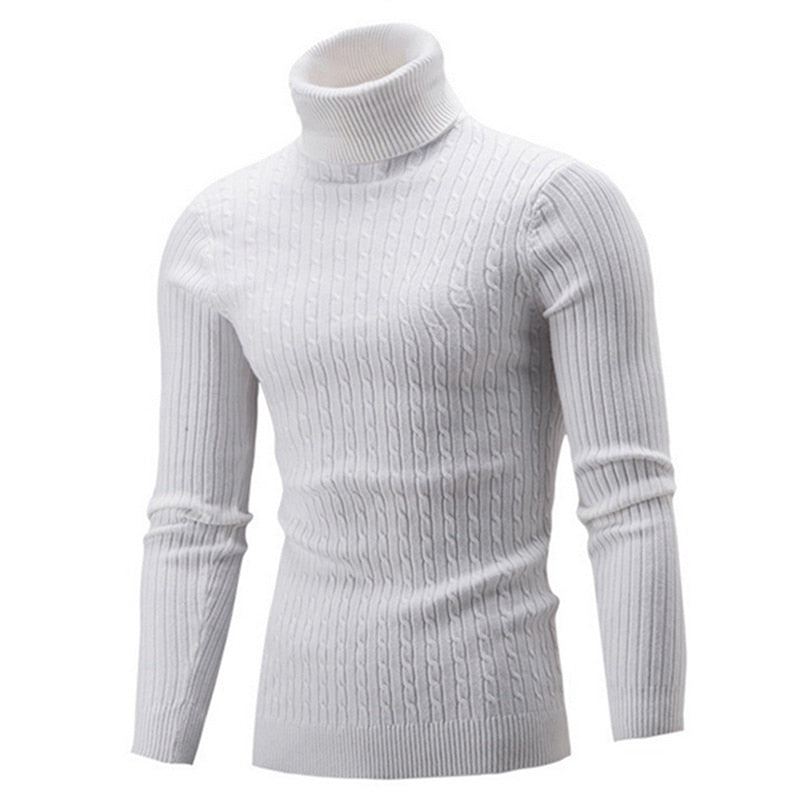 Solid Casual Tröja Med Turtleneck