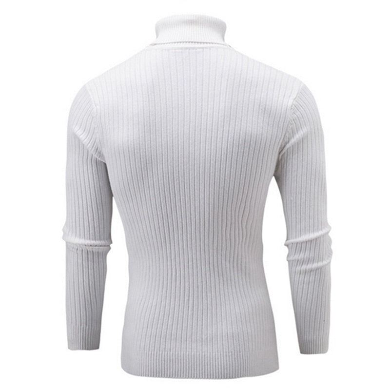 Solid Casual Tröja Med Turtleneck