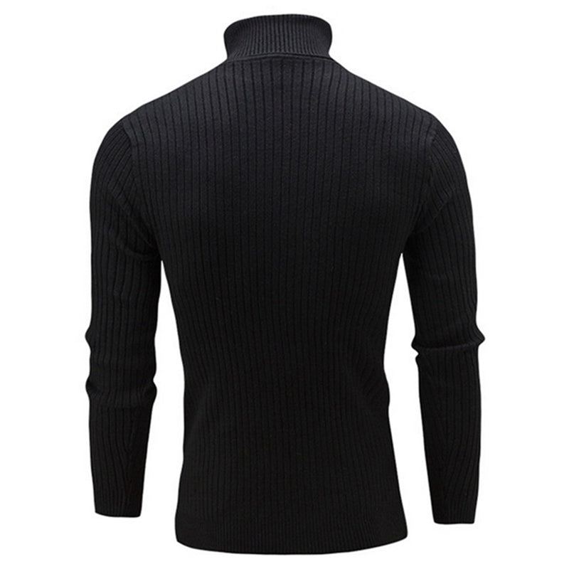 Solid Casual Tröja Med Turtleneck