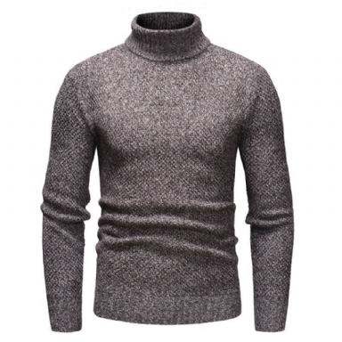 Stickad Hedging Turtleneck-tröja