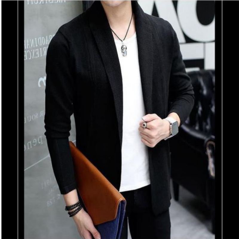 Casual Slim Fit Tunn Cardigan