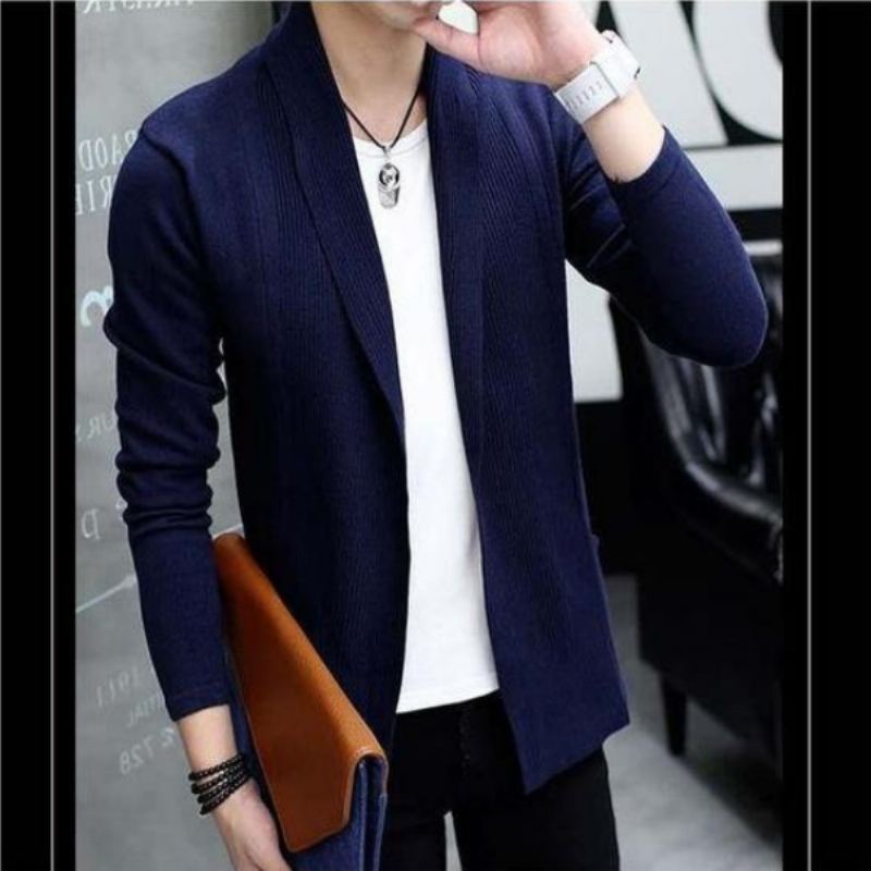 Casual Slim Fit Tunn Cardigan