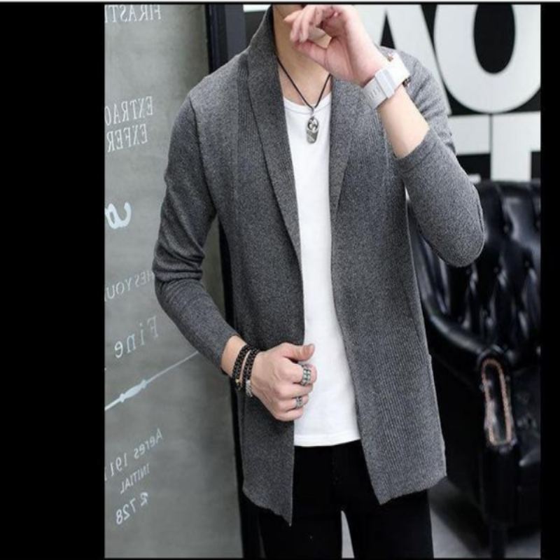 Casual Slim Fit Tunn Cardigan