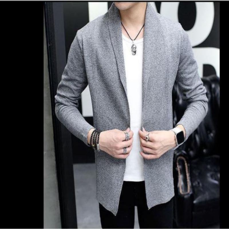 Casual Slim Fit Tunn Cardigan