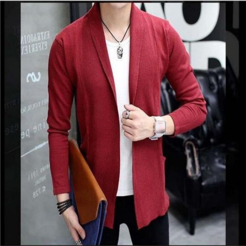 Casual Slim Fit Tunn Cardigan